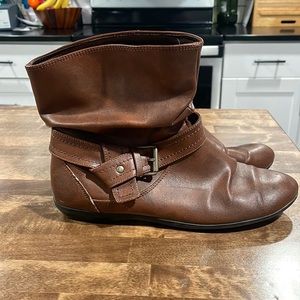 Brown Calf Leather Boots